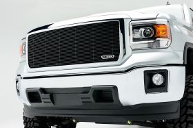 Sierra Grille Insert 14-15 GMC Sierra Aluminum Powdercoat Black 1 Piece Billet Series T-REX Grilles - 20208B