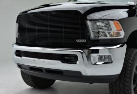 Ram 2500/3500 Grille Insert 13-18 Dodge Ram 2500/3500 Aluminum Powdercoat Black 1 Piece Billet Series T-REX Grilles - 20452B