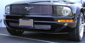 Mustang LX Grille Insert 05-09 Ford Mustang LX Aluminum Polished 1 Piece Billet Series T-REX Grilles - 20515