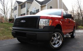 F-150 Grille 09-14 Ford F-150 Aluminum Powdercoat Black 1 Piece Billet Series T-REX Grilles - 20568B