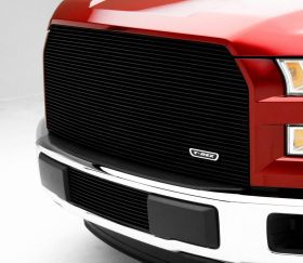 F-150 Grille 15-17 Ford F-150 Aluminum Powdercoat Black 1 Piece Billet Series T-REX Grilles - 20573B
