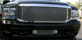 Excursion Grille Insert 00-04 Ford Excursion Aluminum Polished 3 Piece Billet Series T-REX Grilles - 20585