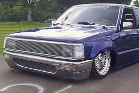 Pick Up Grille 86-93 Mazda Pick Up Aluminum Polished Billet Series T-REX Grilles - 20630