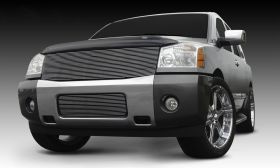 Titan/Armada Grille Insert 08-14 Nissan 04-07 Titan/Armada Aluminum Polished 1 Piece Billet Series T-REX Grilles - 20780