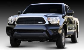 Tacoma Grille Insert 12-15 Toyota Tacoma Aluminum Powdercoat Black Billet Series T-REX Grilles - 20938B