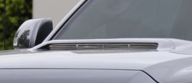 Tacoma Hood Scoop Grille Insert 12-15 Toyota Tacoma Aluminum Polished 1 Piece Billet Series T-REX Grilles - 20939