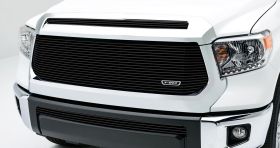 Tundra Grille 14-17 Toyota Tundra Aluminum Powdercoat Black 1 Piece Billet Series T-REX Grilles - 20965B
