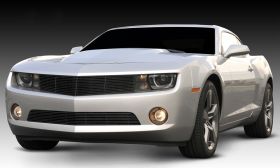 Camaro Grille 10-13 Chevrolet Camaro Aluminum Powdercoat Black Billet Series T-REX Grilles - 21027B