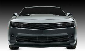 Camaro SS Grille 14-15 Chevrolet Camaro SS Aluminum Powdercoat Black 1 Piece Billet Series T-REX Grilles - 21032B