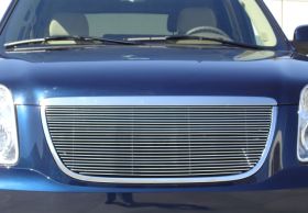 Yukon Grille Overlay 07-14 GMC Yukon Aluminum Polished Billet Series T-REX Grilles - 21171