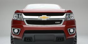 Colorado Grille 15-18 Chevrolet Colorado Aluminum Powdercoat Black 2 Piece Billet Series T-REX Grilles - 21267B