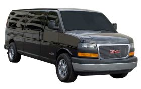 Savana Van Grille Overlay 04-14 GMC Savana Van Aluminum Polished Billet Series T-REX Grilles - 21316