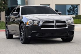 Charger Grille Overlay 11-14 Dodge Charger Aluminum Powdercoat Black 4 Piece Billet Series T-REX Grilles - 21442B