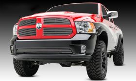 Ram 1500 Grille Overlay 13-18 Dodge Ram 1500 Aluminum Polished 4 Piece Billet Series T-REX Grilles - 21458
