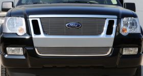 Explorer Grille Overlay 06-10 Ford Explorer SportTrac Aluminum Polished Billet Series T-REX Grilles - 21662