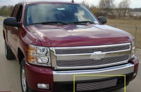 Silverado 1500 Bumper Grille Insert 07-13 Chevrolet Silverado 1500 Aluminum Polished Billet Series T-REX Grilles - 25110