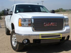 Sierra Bumper Grille 07-13 GMC Sierra Aluminum Polished Billet Series T-REX Grilles - 25206