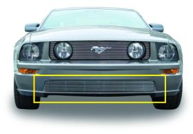 Mustang Bumper Grille 05-09 Ford Mustang GT Models Aluminum Polished Billet Series T-REX Grilles - 25516