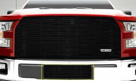 F-150 Bumper Grille 15-17 Ford F-150 Aluminum Powdercoat Black 1 Piece Billet Series T-REX Grilles - 25573B