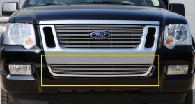 Explorer Bumper Grille Insert 06-10 Ford Explorer SportTrac Aluminum Polished Billet Series T-REX Grilles - 25662