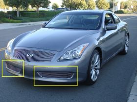 G-37 Coupe Bumper Grille Insert 08-14 Infiniti G-37 Coupe Aluminum Polished 2 Piece Billet Series T-REX Grilles - 25811