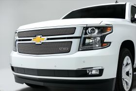 Suburban/Tahoe Grille 15-18 Chevrolet Suburban/Tahoe Stainless Polished 2 Piece Sport Series T-REX Grilles - 44055