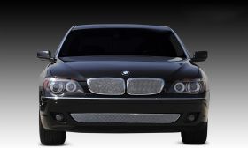 750 Series Sedan Grille 06-08 BMW 750 Series Sedan Stainless Chrome 2 Piece Sport Series T-REX Grilles - 44998