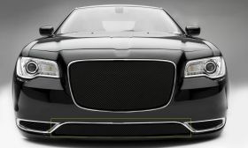 Chrysler 300 Bumper Grille 15-17 Chrysler 300 Mild Steel Powdercoat Black 1 Piece Sport Series T-REX Grilles - 47436