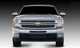 Silverado 1500 Grille 07-13 Chevrolet Silverado 1500 Mild Steel Powdercoat Black 2 Piece Upper Class Series T-REX Grilles - 51110