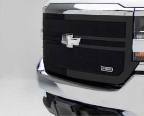 Silverado Grille 16-18 Chevrolet Silverado 2 Bar Replacement Mild Steel Powdercoat Black Upper Class Series T-REX Grilles - 51133