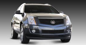 SRX Grille 10-16 Cadillac SRX W/Winged Logo Plate Mild Steel Powdercoat Black Upper Class Series T-REX Grilles - 51186