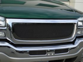 Sierra Grille 03-06 GMC Sierra Mild Steel Powdercoat Black Upper Class Series T-REX Grilles - 51200