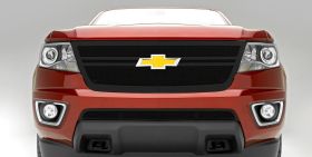 Colorado Grille 15-18 Chevrolet Colorado Main Grille W/2 Center Bars Mild Steel Powdercoat Black 1 Piece Upper Class Series T-REX Grilles - 51268