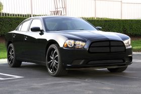 Charger Grille 11-14 Dodge Charger Mild Steel Powdercoat Black 4 Piece Upper Class Series T-REX Grilles - 51442