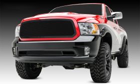 Ram 1500 Grille 13-18 Dodge Ram 1500 Mild Steel Powdercoat Black 1 Piece Upper Class Series T-REX Grilles - 51458