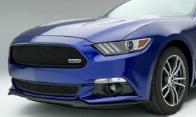 Mustang GT Grille 15-17 Ford Mustang GT Main Full Opening Mild Steel Powdercoat Black 1 Piece Upper Class Series T-REX Grilles - 51530