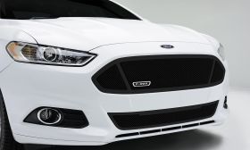 Fusion Grille 13-15 Ford Fusion Main W/3 WindowsMild Steel Powdercoat Black 1 Piece Upper Class Series T-REX Grilles - 51531