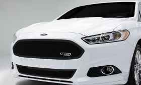 Fusion Grille 13-15 Ford Fusion Full Opening Main Mild Steel Powdercoat Black 1 Piece Upper Class Series T-REX Grilles - 51532