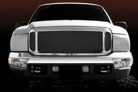 Super Duty Grille 99-04 Ford Super Duty Mild Steel Powdercoat Black Upper Class Series T-REX Grilles - 51571