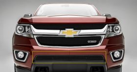 Colorado Bumper Grille 15-18 Chevrolet Colorado Mild Steel Powdercoat Black 1 Piece Upper Class Series T-REX Grilles - 52267