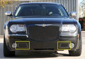 Chrysler 300C Bumper Grille 05-10 Chrysler 300C Mild Steel Powdercoat Black Upper Class Series T-REX Grilles - 52471