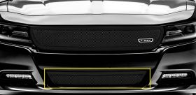 Charger Bumper Grille 15-17 Dodge Charger Mild Steel Powdercoat Black Upper Class Series T-REX Grilles - 52480