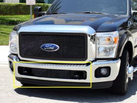 Super Duty Bumper Grille 11-16 Ford Super Duty Mild Steel Powdercoat Black Upper Class Series T-REX Grilles - 52546