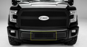 F-150 Bumper Grille 15-17 Ford F-150 Mild Steel Powdercoat Black 1 Piece Upper Class Series T-REX Grilles - 52574