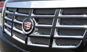 Escalade EXT/ESV Grille 07-14 Cadillac Escalade EXT/ESV Replaces Facotry Mesh From Behind Openings Stainless Polished Upper Class Series T-REX Grilles - 54195