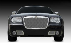 Chrysler 300 Grille 05-10 Chrysler 300 USW OEM Logo Stainless Polished Upper Class Series T-REX Grilles - 54471
