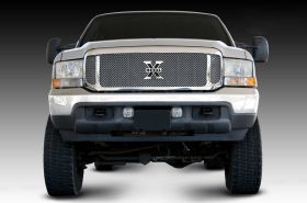 Super Duty Grille 99-04 Ford Super Duty Stainless Polished Upper Class Series T-REX Grilles - 54571
