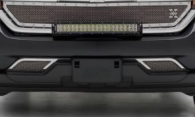 Silverado Bumper Grille 16-18 Chevrolet Silverado Stainless Polished Upper Class Series T-REX Grilles - 55127
