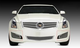 ATS Bumper Grille 13-14 Cadillac ATS Stainless Polished 2 Piece Upper Class Series T-REX Grilles - 55178
