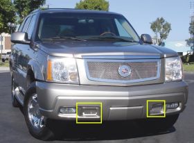 Escalade EXT/ESV Bumper Grille 02-06 Cadillac Escalade EXT/ESV Stainless Polished Upper Class Series T-REX Grilles - 55183